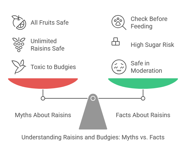 Myths And Misconceptions About Budgies And Raisins